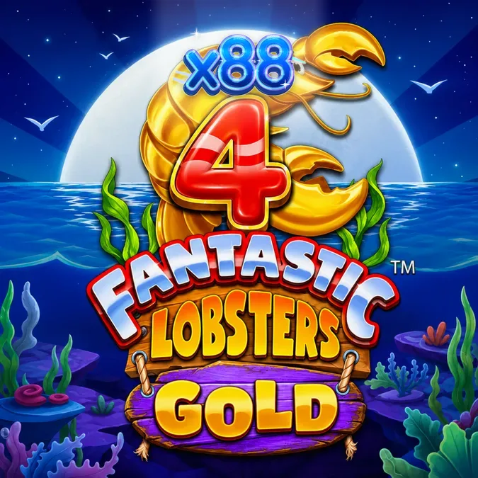 Interface vibrante e subaquática do slot 4 Fantastic Lobsters Gold
