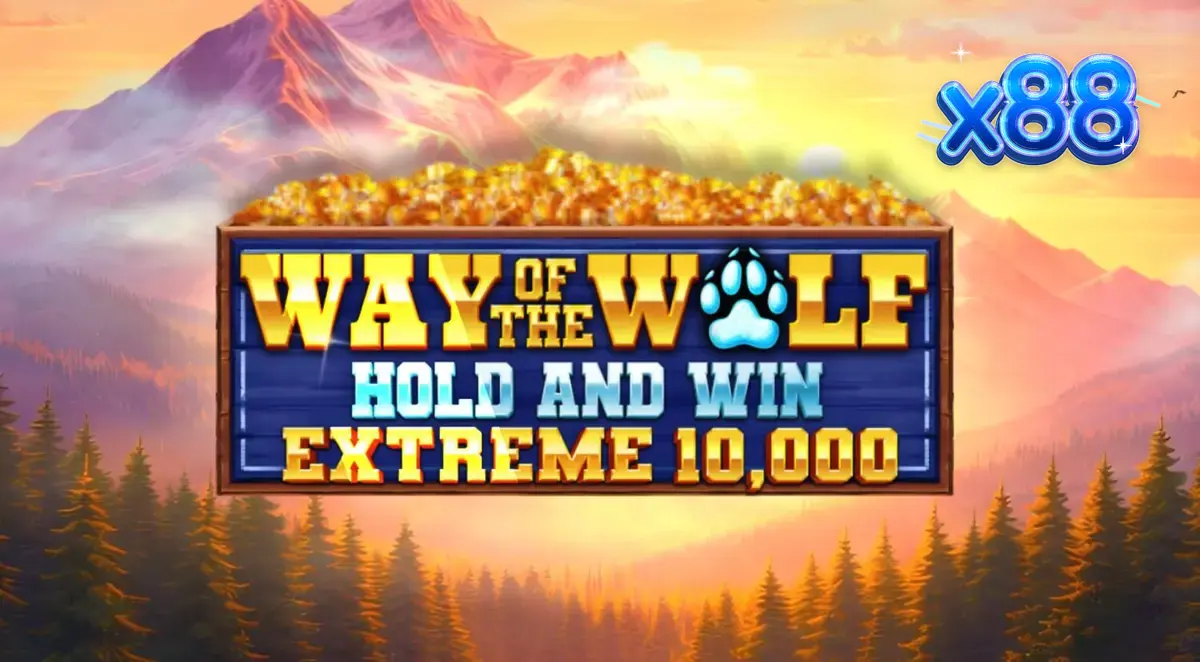 Interface do jogo Way of the Wolf Hold and Win Extreme 10,000 em um dispositivo móvel